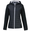 Cutter & Buck Women's Black Rainier Primaloft Eco Full Zip Hybrid Jacket