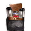 Leeman Black-Tan Tuscany Tumblers, Journal and Ghirardelli Cocoa Set