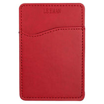 Leeman Red Tuscany RFID Mobile Device Pocket