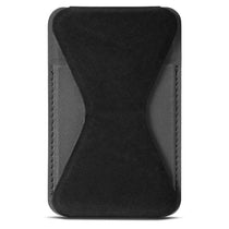 Leeman Black Tuscany Magnetic Card Holder Phone Stand