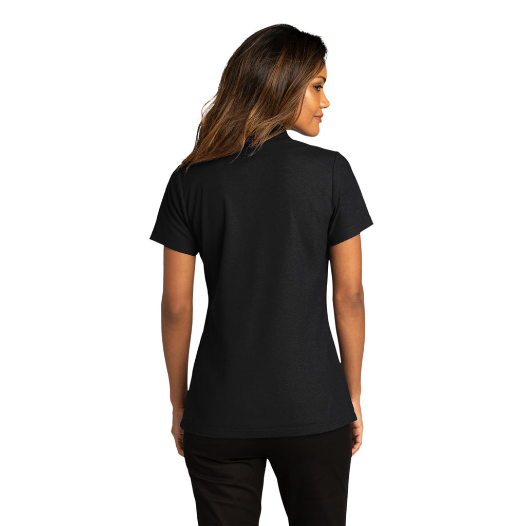 Port Authority Women's Deep Black SuperPro React Polo