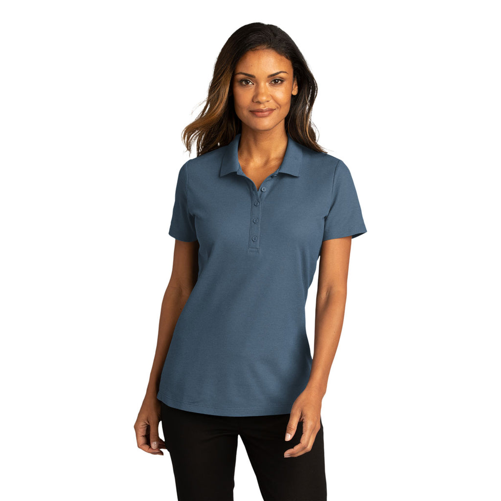 Port Authority Women's Regatta Blue SuperPro React Polo