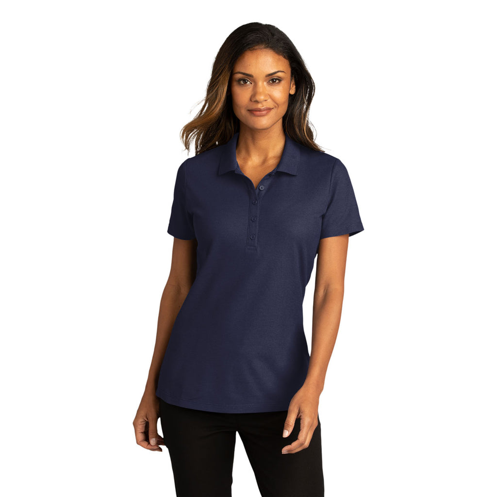 Port Authority Women's True Navy SuperPro React Polo