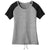 New Era Women's Shadow Grey/Black Tri-Blend Performance Cinch Tee