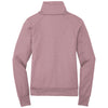 New Era Women's Dusty Mauve Heather Performance Terry Full-Zip Cowl