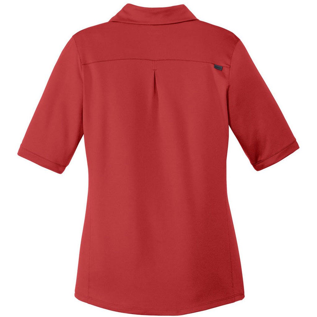 OGIO Women's Ripped Red Metro Polo