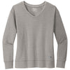 OGIO Women's Petrol Grey Heather Luuma Flex Long Sleeve V-Neck