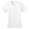 Port & Company Women's White Ring Spun Cotton Tee