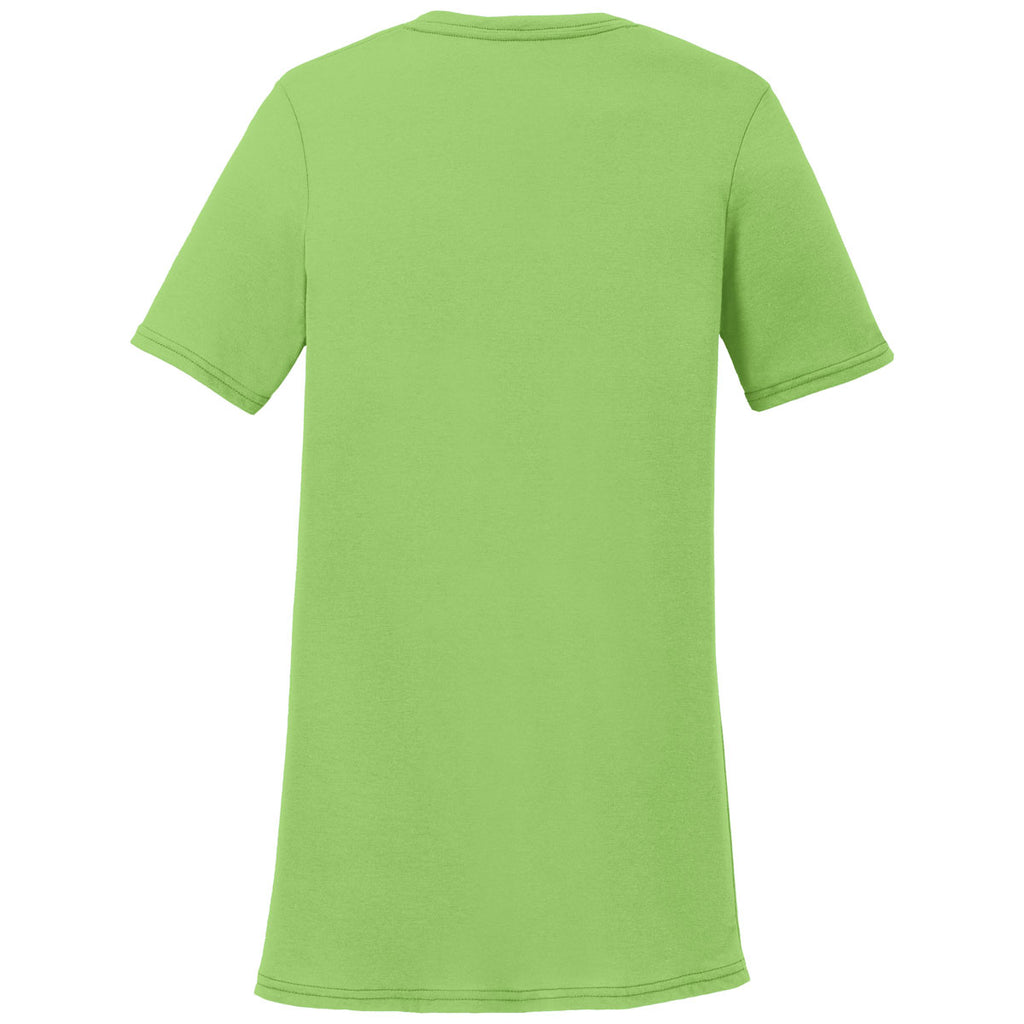 Port & Company Women's Lime Performance Blend V-Neck Tee