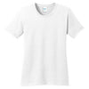 Port & Company Women's White Core Cotton Tee