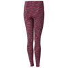 Clique Women's Deep Red Bolt Active Spacedye Legging