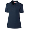 Clique Women's Navy Malmo Snag Proof Zip Polo