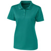 Clique Women's Teal Green Spin Pique Polo