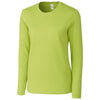 Clique Women's Light Green Heather Long Sleeve Phoenix Tee