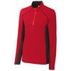 Clique Women's Red Ice Colorblock Half Zip