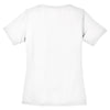 Sport-Tek Women's White PosiCharge RacerMesh V-Neck Tee