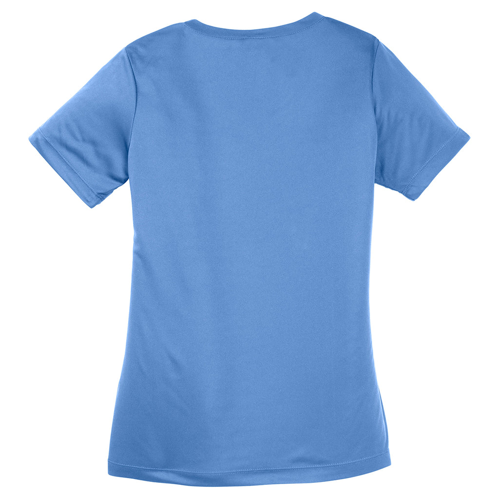 Sport-Tek Women's Carolina Blue PosiCharge Competitor V-Neck Tee