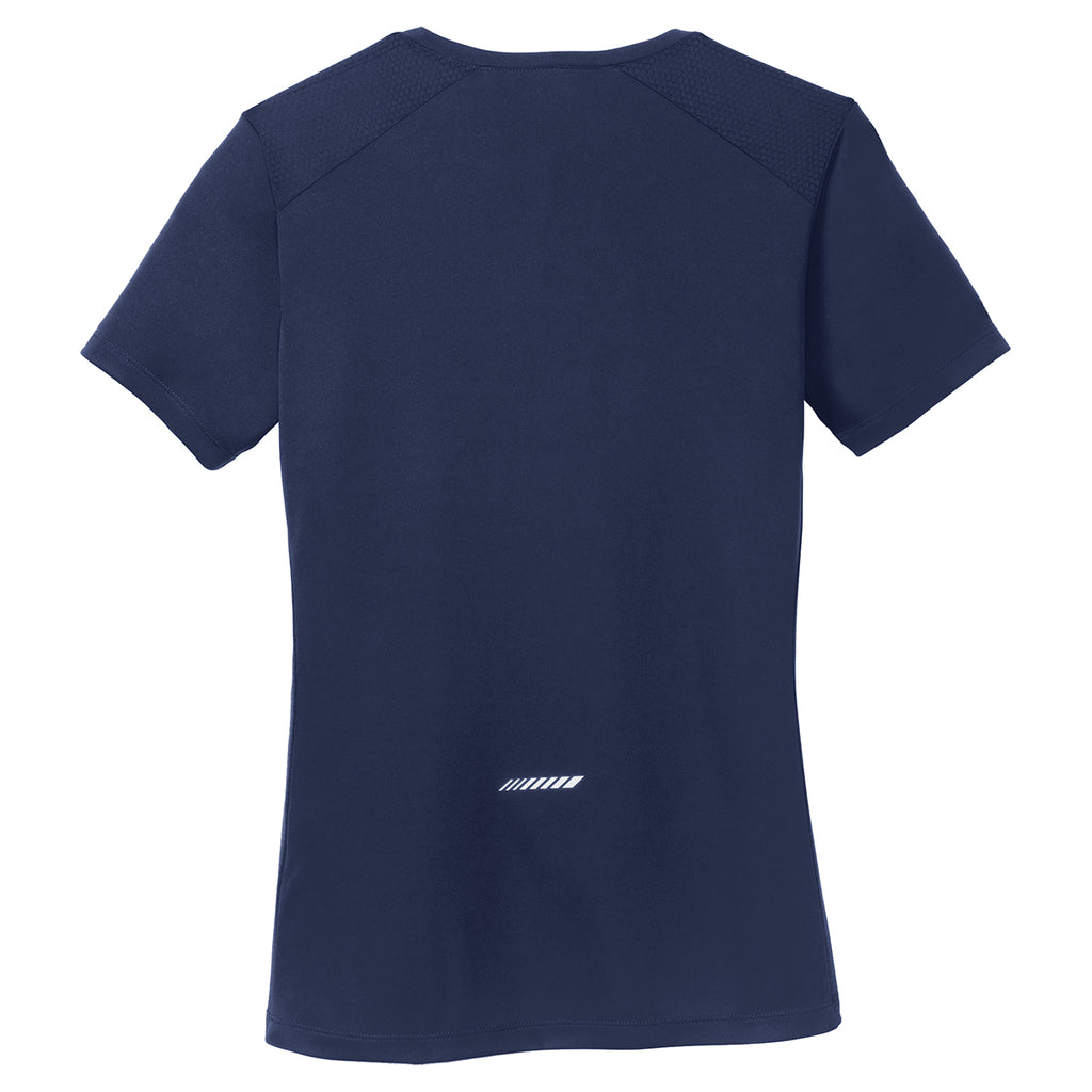 Sport-Tek Women's True Navy PosiCharge Elevate Scoop Neck Tee