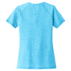 Sport-Tek Women's Pond Blue Heather PosiCharge Tri-Blend Scoop Neck Tee