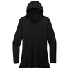 Sport-Tek Women's Black Triad Solid Posicharge Tri-Blend Wicking Long Sleeve Hoodie