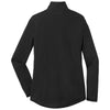 Sport-Tek Women's Black Triad Solid PosiCharge Tri-Blend Wicking 1/4-Zip Pullover