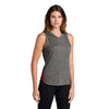 Sport-Tek Women's True Red/Dark Grey Heather PosiCharge Tri-Blend Wicking Draft Hoodie Tank