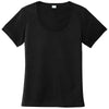 Sport-Tek Women's Black Posi-UV Pro Scoop Neck Tee