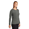 Sport-Tek Women's Dark Smoke Grey Long Sleeve Rashguard Tee