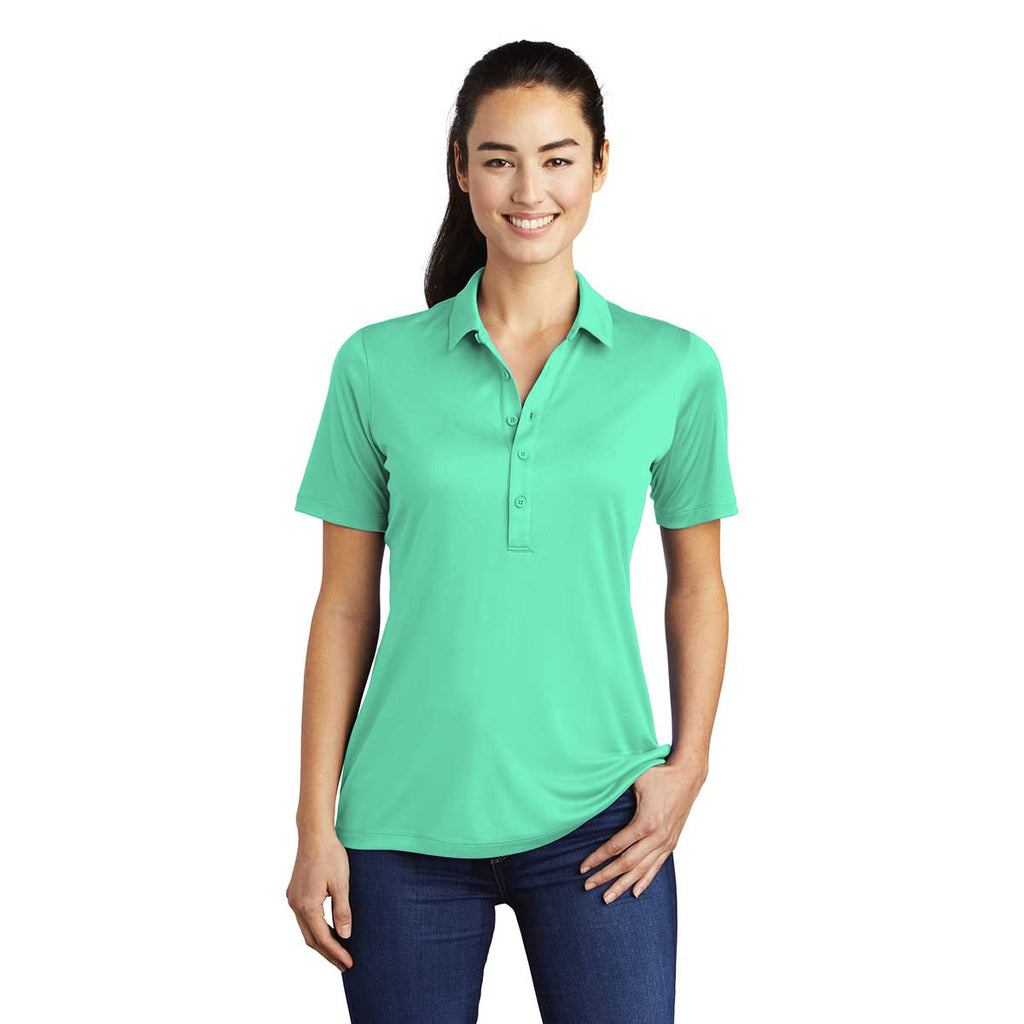 Sport-Tek Women's Bright Seafoam Posi-UV Pro Polo