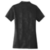 Sport-Tek Women's Black Embossed PosiCharge Tough Polo