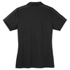 Sport-Tek Women's Black/Iron Grey Micropique Sport-Wick Piped Polo