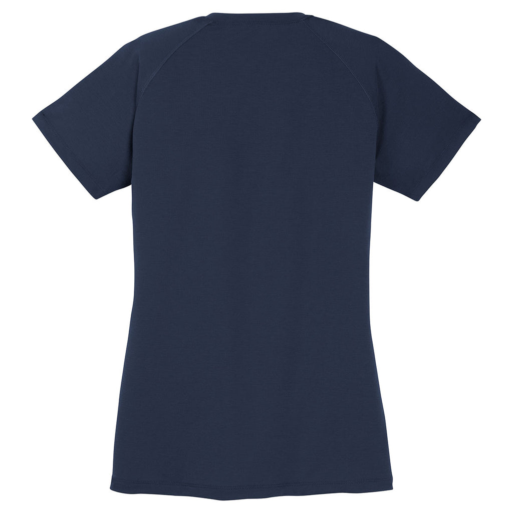 Sport-Tek Women's True Navy Ultimate Performance V-Neck