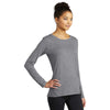 Sport-Tek Women's Grey Heather Exchange 1.5 Long Sleeve Crew