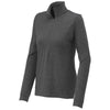 Sport-Tek Women's Graphite Heather Exchange 1.5 Long Sleeve Half Zip