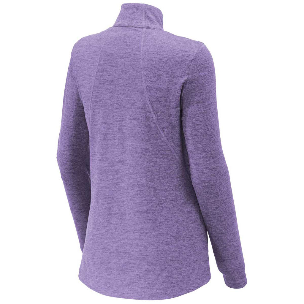 Sport-Tek Women's Hyacinth Heather Exchange 1.5 Long Sleeve Half Zip