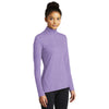 Sport-Tek Women's Hyacinth Heather Exchange 1.5 Long Sleeve Half Zip