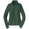 Sport-Tek Women's Forest Green Sport-Wick Stretch 1/4-Zip Pullover