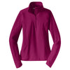 Sport-Tek Women's Pink Rush Sport-Wick Stretch 1/4-Zip Pullover