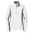 Sport-Tek Women's White/Charcoal Grey Heather Sport-Wick Stretch Contrast 1/2-Zip Pullover