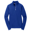 Sport-Tek Women's True Royal Sport-Wick Textured 1/4-Zip Pullover