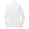 Sport-Tek Women's White Sport-Wick Textured 1/4-Zip Pullover