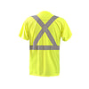 OccuNomix Men's Yellow Short Sleeve Wicking Birdseye X Back T-Shirt