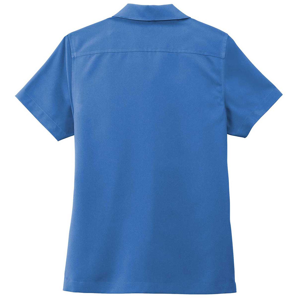 Port Authority Women's True Blue Short Sleeve Performance Staff Shirt