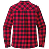 Port Authority Women's Red/Black Buffalo Check Plaid Flannel Shirt