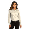 Port Authority Women's Ecru Long Sleeve SuperPro React