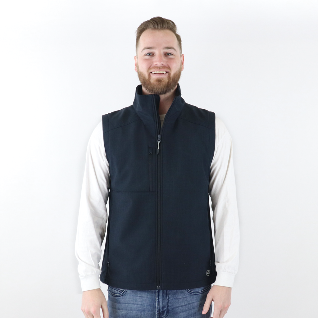 Zusa Men's Black Cross-Hatch Wanderlust Vest