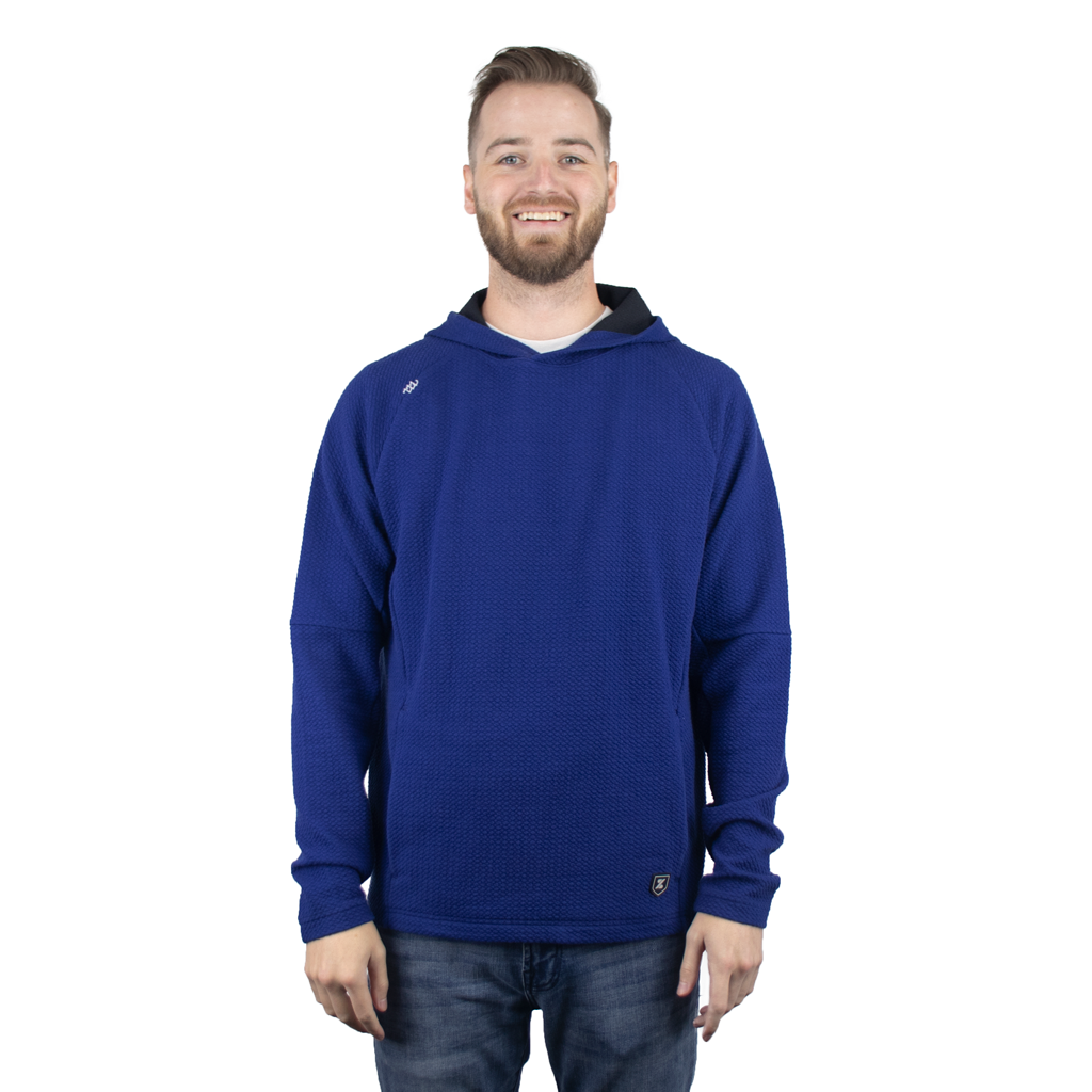 Zusa 3 Day Unisex Cobalt Afton Textured Hoodie