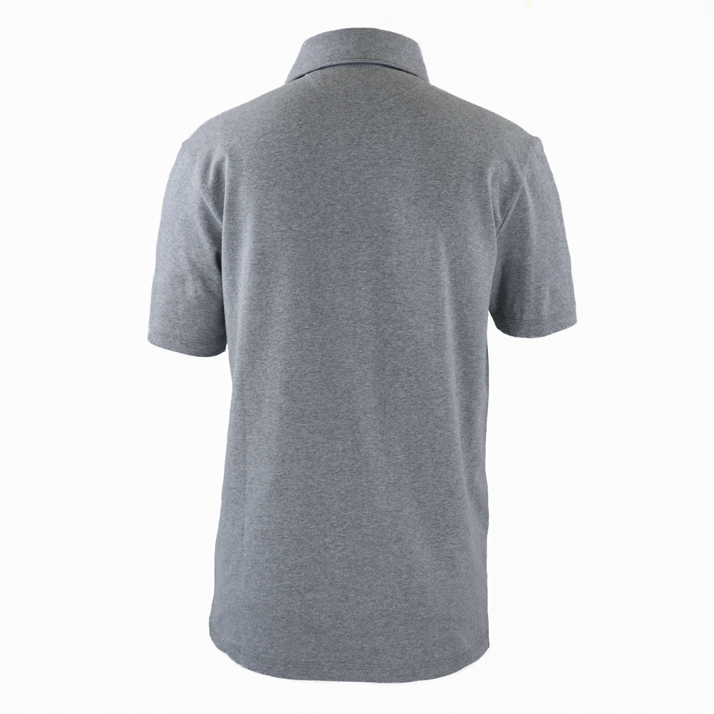 Zusa Men's Light Grey Heather Peachy Polo