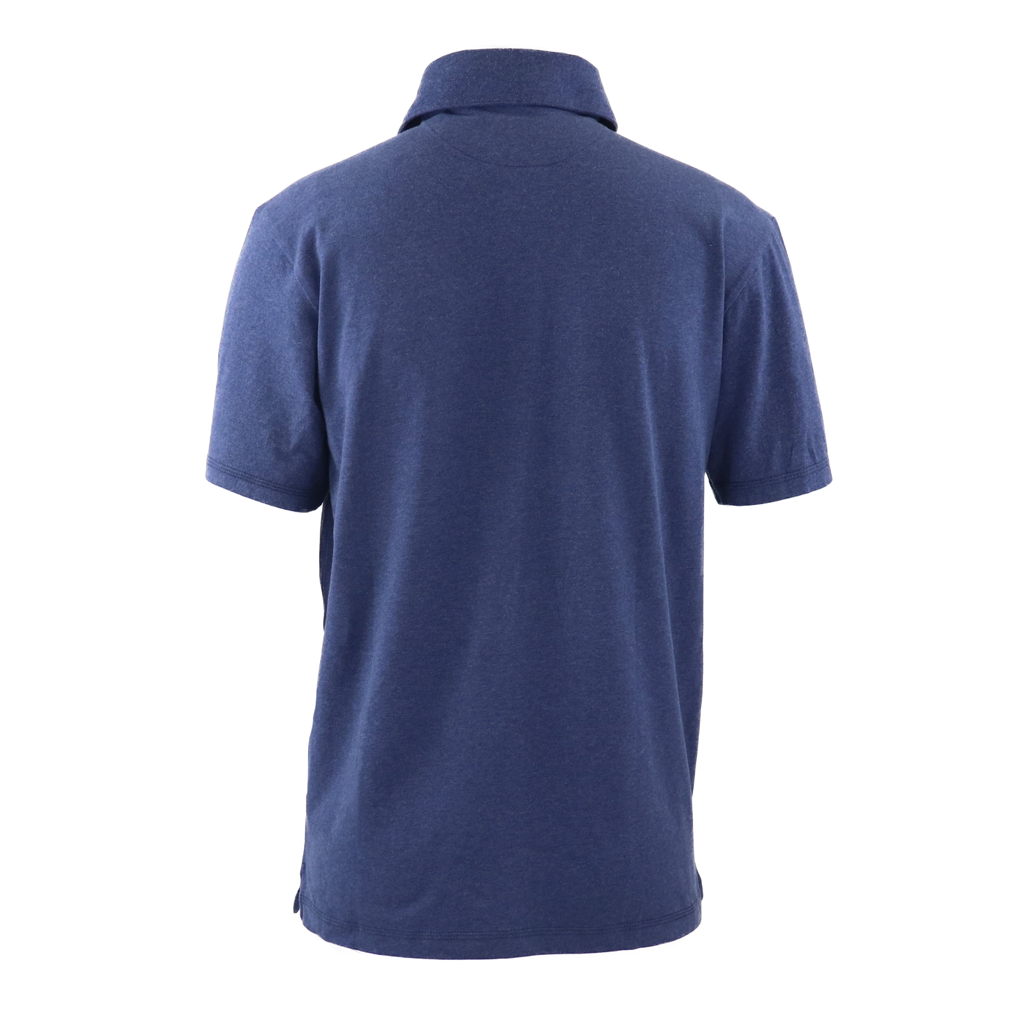 Zusa Men's True Navy Heather Peachy Polo