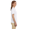 Harriton Women's White 6 oz. Ringspun Cotton Pique Short-Sleeve Polo